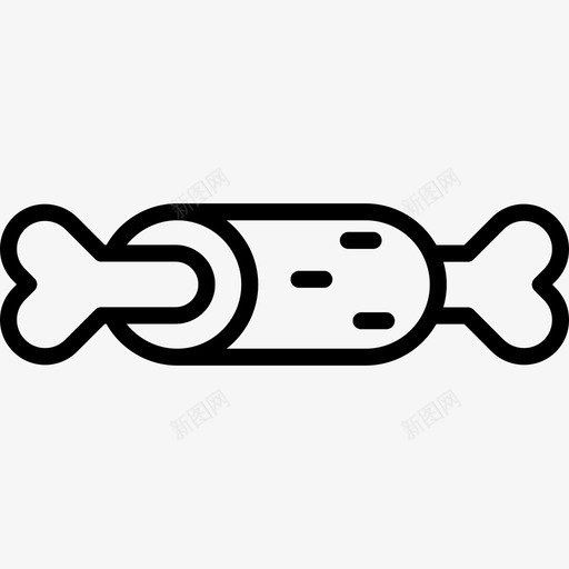 骨史前时代直系图标svg_新图网 https://ixintu.com 史前时代 直系 骨