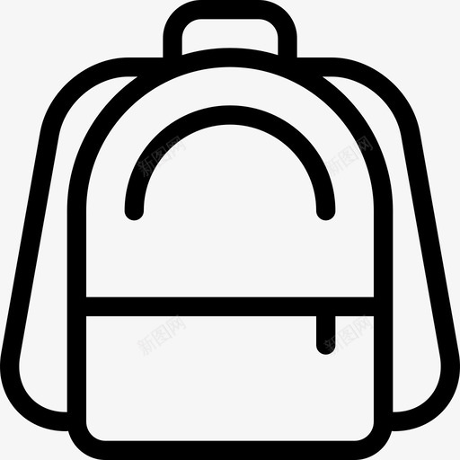背包假期夏季图标svg_新图网 https://ixintu.com 假期 夏季 线性 背包