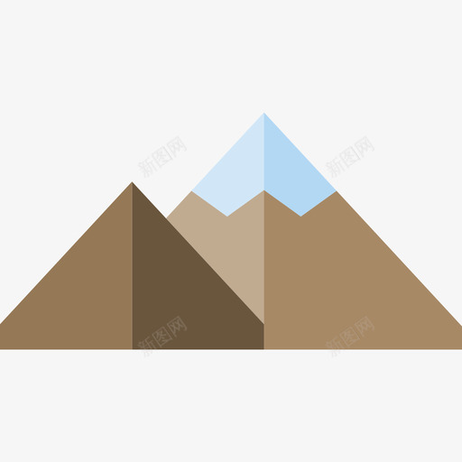 山景观平坦图标svg_新图网 https://ixintu.com 山 平坦 景观