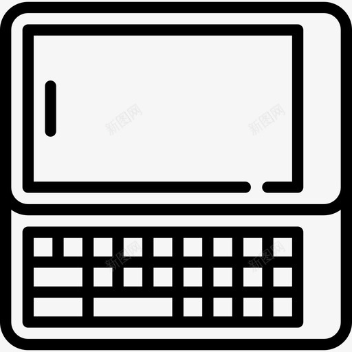 智能手机技术设备线性图标svg_新图网 https://ixintu.com 技术设备 智能手机 线性