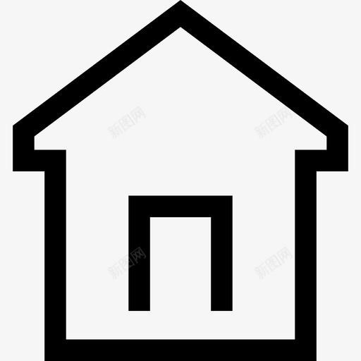 家庭建筑物网络导航线性图标svg_新图网 https://ixintu.com 家庭 建筑物 网络导航线性
