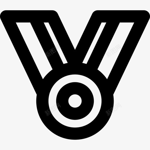 奖牌奥运会直线直线图标svg_新图网 https://ixintu.com 奖牌 奥运会直线 直线