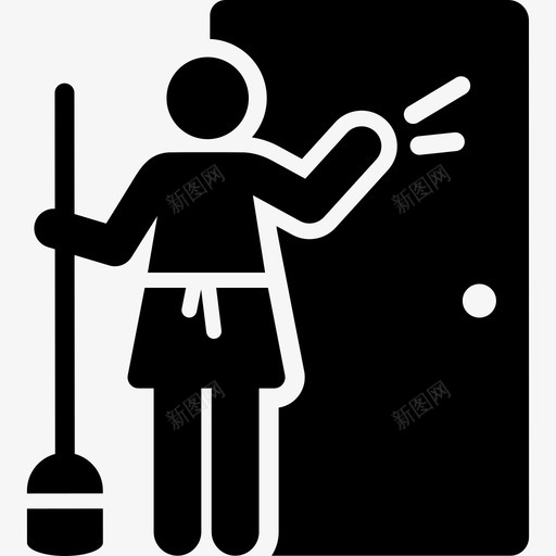 服务员酒店象形图2已填充图标svg_新图网 https://ixintu.com 已填充 服务员 酒店象形图2