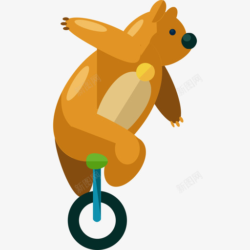 熊马戏团公寓图标svg_新图网 https://ixintu.com 公寓 熊 马戏团