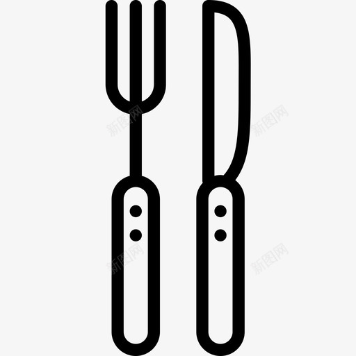 餐具美食收藏2线性图标svg_新图网 https://ixintu.com 线性 美食收藏2 餐具