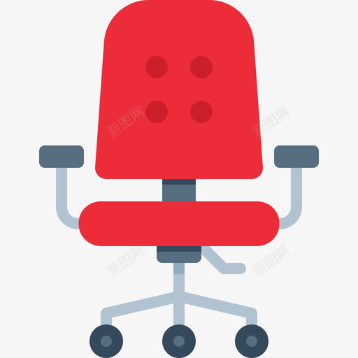 办公椅家居元素平板图标svg_新图网 https://ixintu.com 办公椅 家居元素 平板