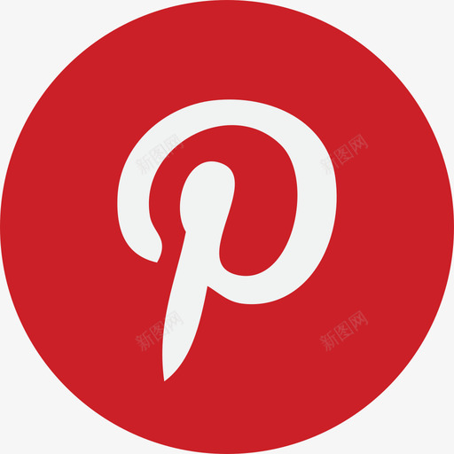 Pinterest社交媒体社交网络徽标收藏图标svg_新图网 https://ixintu.com Pinterest 社交媒体 社交网络徽标收藏