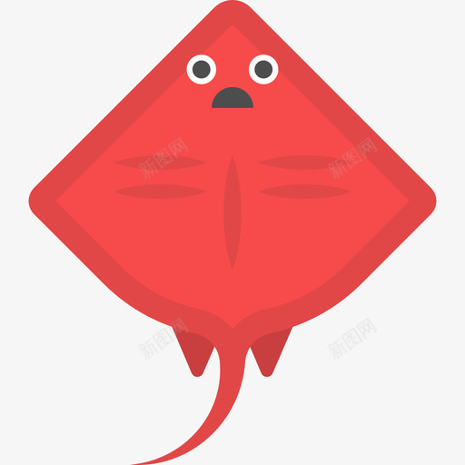 黄貂鱼动物海洋生物收藏图标svg_新图网 https://ixintu.com 动物 海洋生物收藏 黄貂鱼
