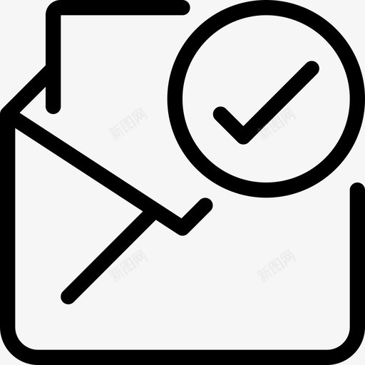 电子邮件地址支票图标svg_新图网 https://ixintu.com 地址 支票 消息 电子邮件 电子邮件和消息