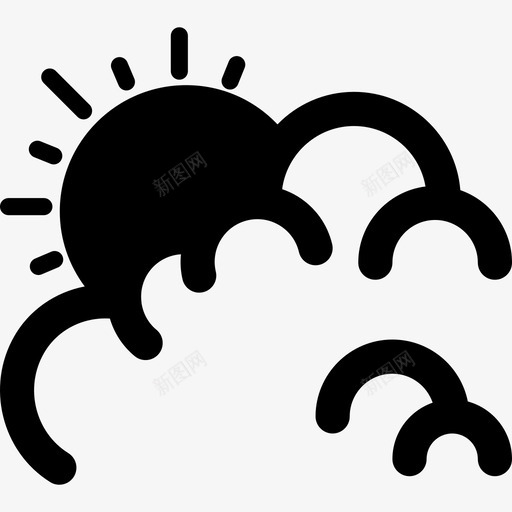 云天气收集填充图标svg_新图网 https://ixintu.com 云 填充 天气收集