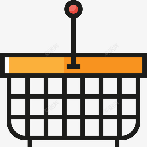 购物篮电子商务图标元素线性颜色svg_新图网 https://ixintu.com 电子商务图标元素 线性颜色 购物篮