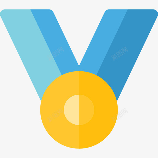 奖牌奥运会彩平图标svg_新图网 https://ixintu.com 奖牌 奥运会彩平