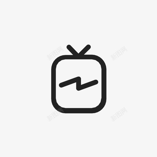 ig电视instagram电视图标svg_新图网 https://ixintu.com ig电视 instagram 电视 视频