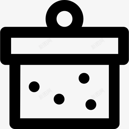 礼品盒庆典和派对系列醒目圆形图标svg_新图网 https://ixintu.com 庆典和派对系列 礼品盒 醒目圆形