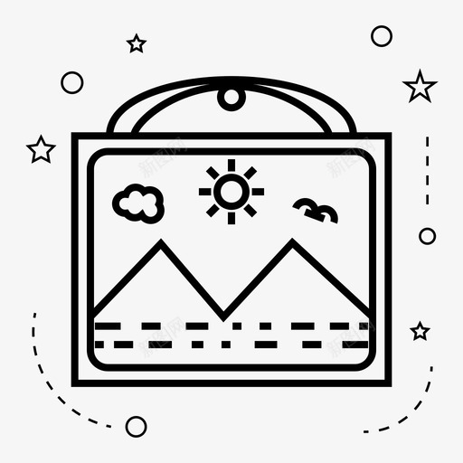 框架艺术悬挂图标svg_新图网 https://ixintu.com 图像 图片 家具 悬挂 框架 艺术