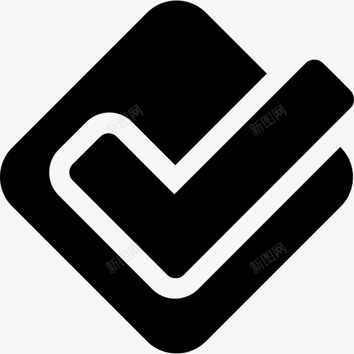 Foursquare社交媒体元素填充图标svg_新图网 https://ixintu.com Foursquare 填充 社交媒体元素