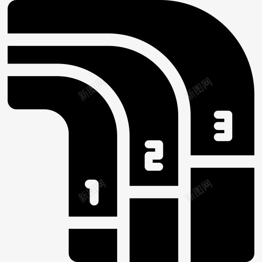 轨道高中田径填充图标svg_新图网 https://ixintu.com 填充 轨道 高中田径