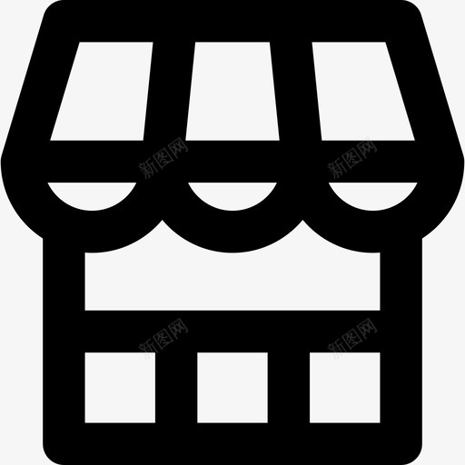 餐厅城市环境线性图标svg_新图网 https://ixintu.com 城市环境 线性 餐厅