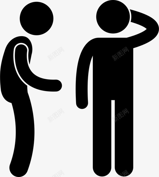 说服犹豫同伴压力图标svg_新图网 https://ixintu.com 人类行为和行为 劝说 同伴压力 犹豫 说服