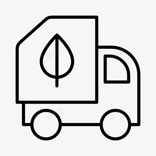垃圾车环保绿色能源图标svg_新图网 https://ixintu.com 可持续发展 垃圾车 循环利用 环保 绿色能源