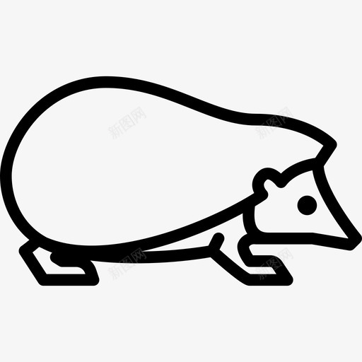 刺猬森林动物2直系图标svg_新图网 https://ixintu.com 刺猬 森林动物2 直系