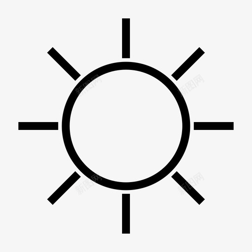 阳光炎热夏日图标svg_新图网 https://ixintu.com 夏日 媒体 温暖 炎热 用户界面 网页设计 阳光