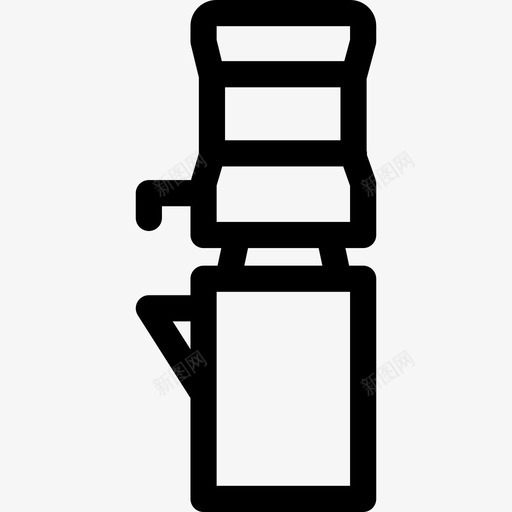 饮水机公司图标线性svg_新图网 https://ixintu.com 公司图标 线性 饮水机