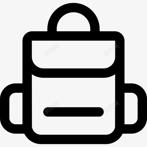 背包高中套装2直线型图标svg_新图网 https://ixintu.com 直线型 背包 高中套装2
