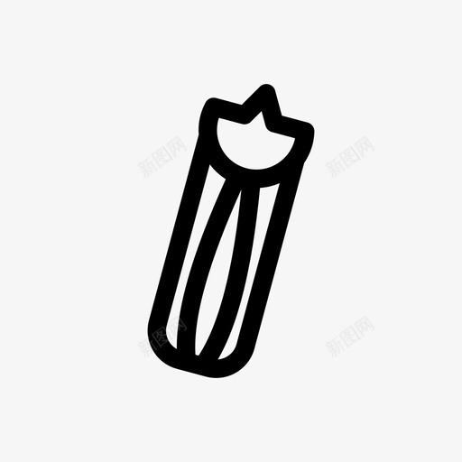 芹菜减肥健康食品图标svg_新图网 https://ixintu.com 健康食品 减肥 素食主义者 素食者 芹菜
