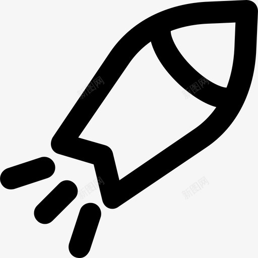 火箭飞船运输元件粗体圆形图标svg_新图网 https://ixintu.com 火箭飞船 粗体圆形 运输元件