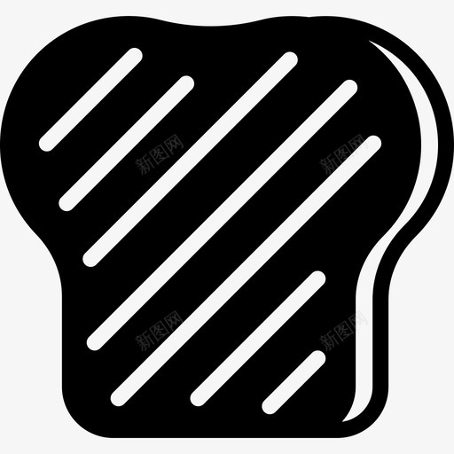 吐司美食收藏填充图标svg_新图网 https://ixintu.com 吐司 填充 美食收藏