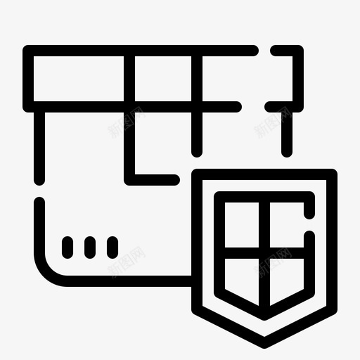 产品安全包装保护图标svg_新图网 https://ixintu.com 产品安全 保护 包装 运输