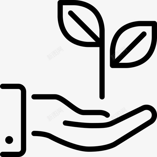 生态学生态学2线性图标svg_新图网 https://ixintu.com 生态学 生态学2 线性