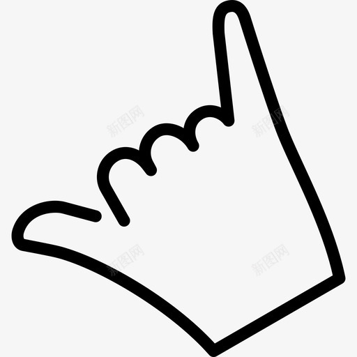 莎卡手势1线性图标svg_新图网 https://ixintu.com 手势1 线性 莎卡