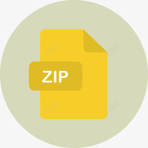 Zip文件类型2圆形平面图标svg_新图网 https://ixintu.com Zip 圆形平面 文件类型2
