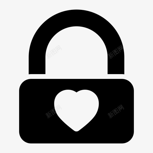 锁爱浪漫情人节图标svg_新图网 https://ixintu.com 婚礼 情人节 浪漫 爱情铭文 锁爱