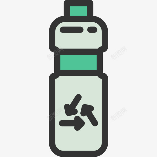 瓶生态色线色图标svg_新图网 https://ixintu.com 瓶 生态色 线色
