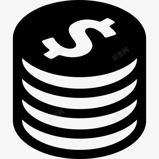 钱币货币和金融收藏坚实图标svg_新图网 https://ixintu.com 坚实 货币和金融收藏 钱币