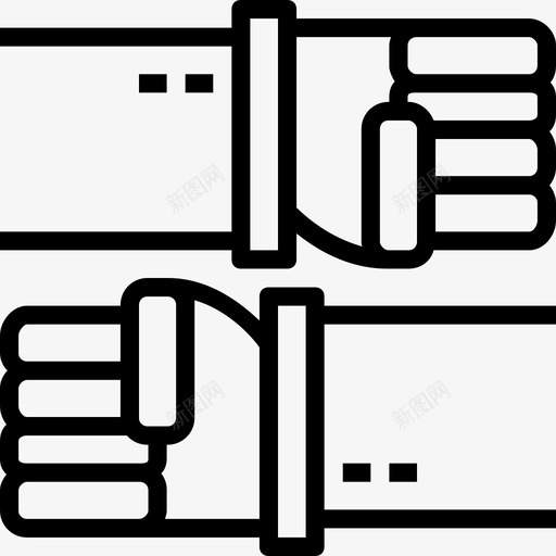 团队合作企业管理集合直线型图标svg_新图网 https://ixintu.com 企业管理集合 团队合作 直线型