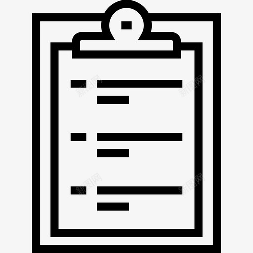剪贴板办公室和设备2线性图标svg_新图网 https://ixintu.com 剪贴板 办公室和设备2 线性
