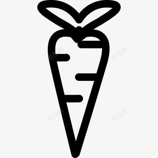 胡萝卜饮料和食物收集线性图标svg_新图网 https://ixintu.com 线性 胡萝卜 饮料和食物收集