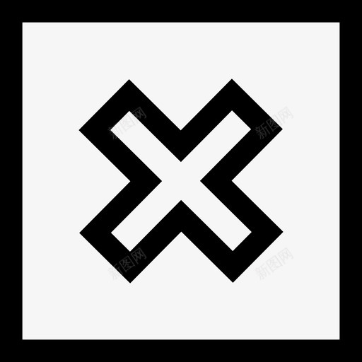 取消投票和问候2直系图标svg_新图网 https://ixintu.com 取消 投票和问候2 直系