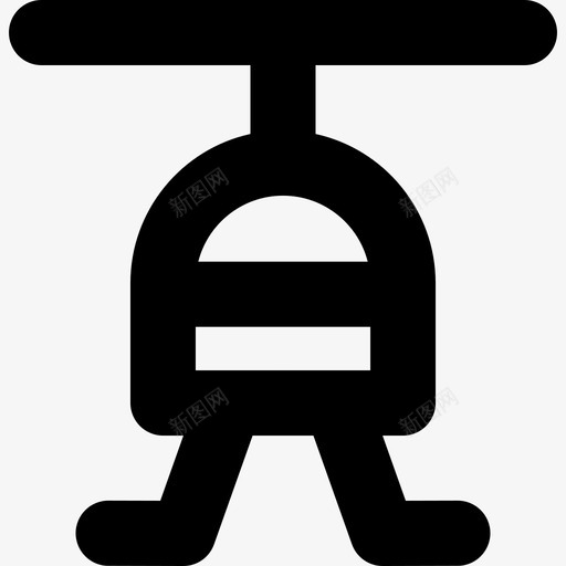 直升机运输元件直线型图标svg_新图网 https://ixintu.com 直升机 直线型 运输元件