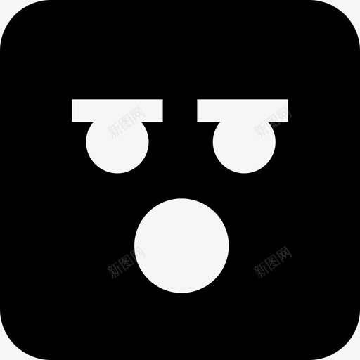 震惊表情图收集填充图标svg_新图网 https://ixintu.com 填充 表情图收集 震惊