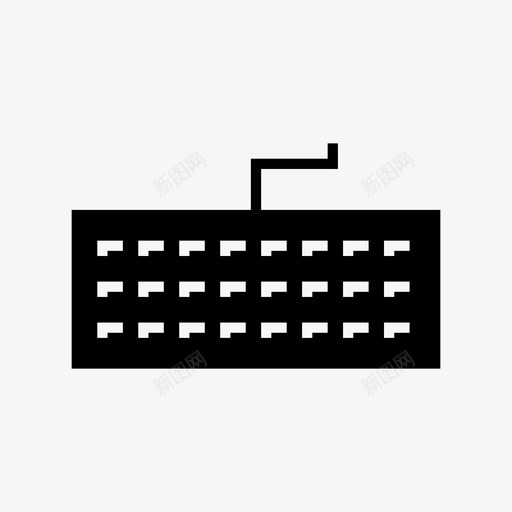 键盘计算机数据输入图标svg_新图网 https://ixintu.com 办公室 数据输入 硬件 计算机 输入 键盘