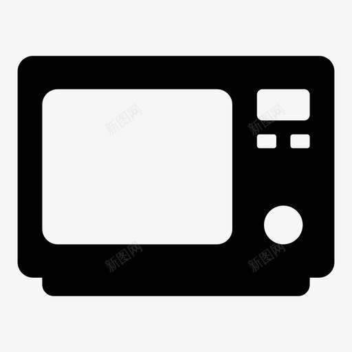 微波炉家用电器厨房电器图标svg_新图网 https://ixintu.com 厨具2电子产品 厨房电器 家用电器 微波炉
