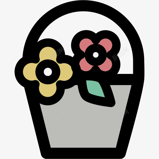 花春季2线形颜色图标svg_新图网 https://ixintu.com 春季2 线形颜色 花