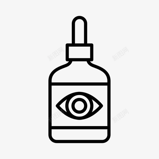 眼药水验光保健图标svg_新图网 https://ixintu.com 保健 眼药水 验光 验光师