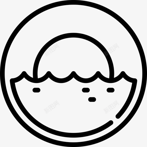 日落风景1线性图标svg_新图网 https://ixintu.com 日落 线性 风景1
