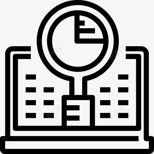 数据分析在线营销2线性图标svg_新图网 https://ixintu.com 在线营销2 数据分析 线性